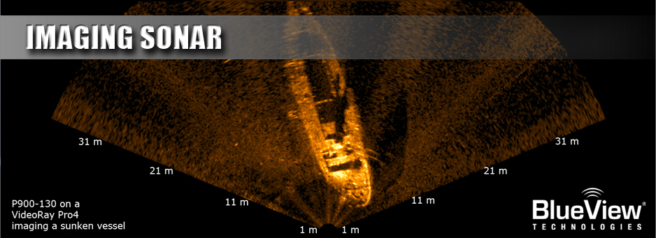 Bộ ghi ảnh sonar giúp phát hiện mục tiêu ở khoảng cách lên đến 100m, trong điều nước đục hoàn toàn
